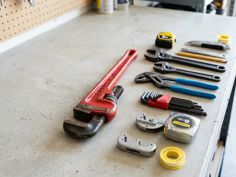 Professional plumbers in Bass Lake, OH equipped with top-tier tools for residential and commercial plumbing services.